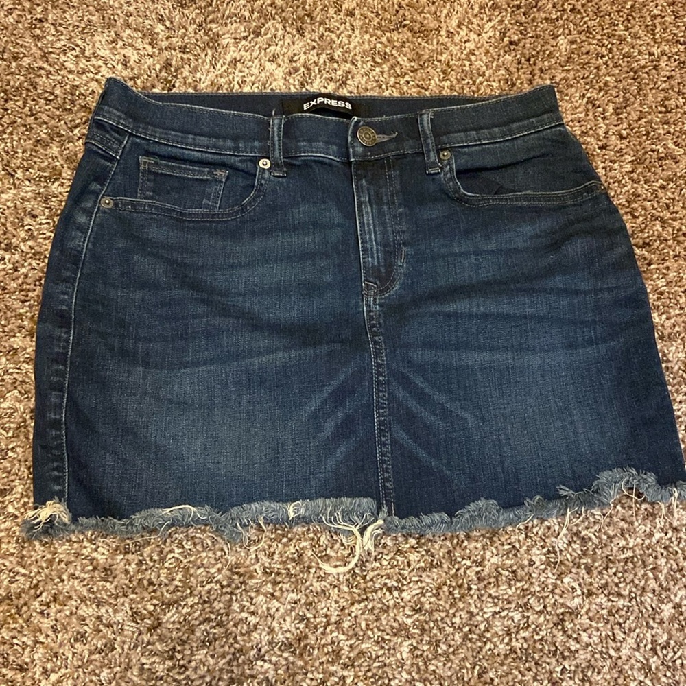 Express jean skirt